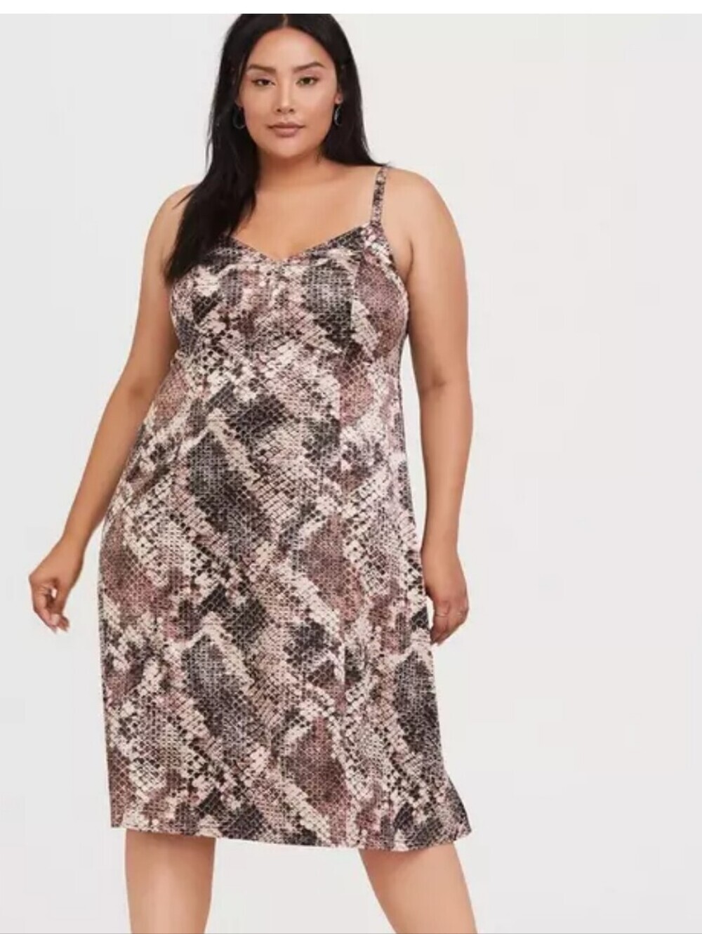 Torrid Size 0 Slip Dress Snake Brown